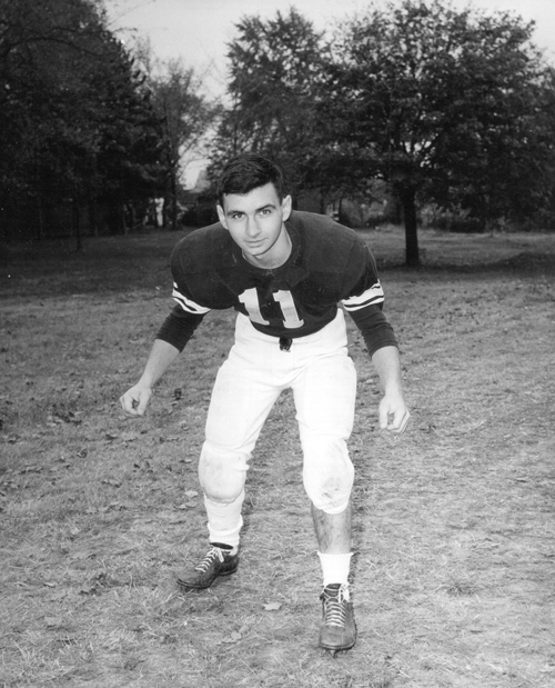 Photo of young Jack Reed in Football uniform